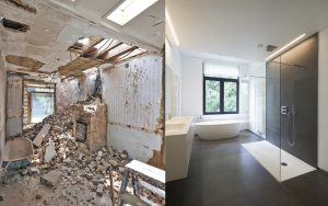 avant/après rénovation salle de bain